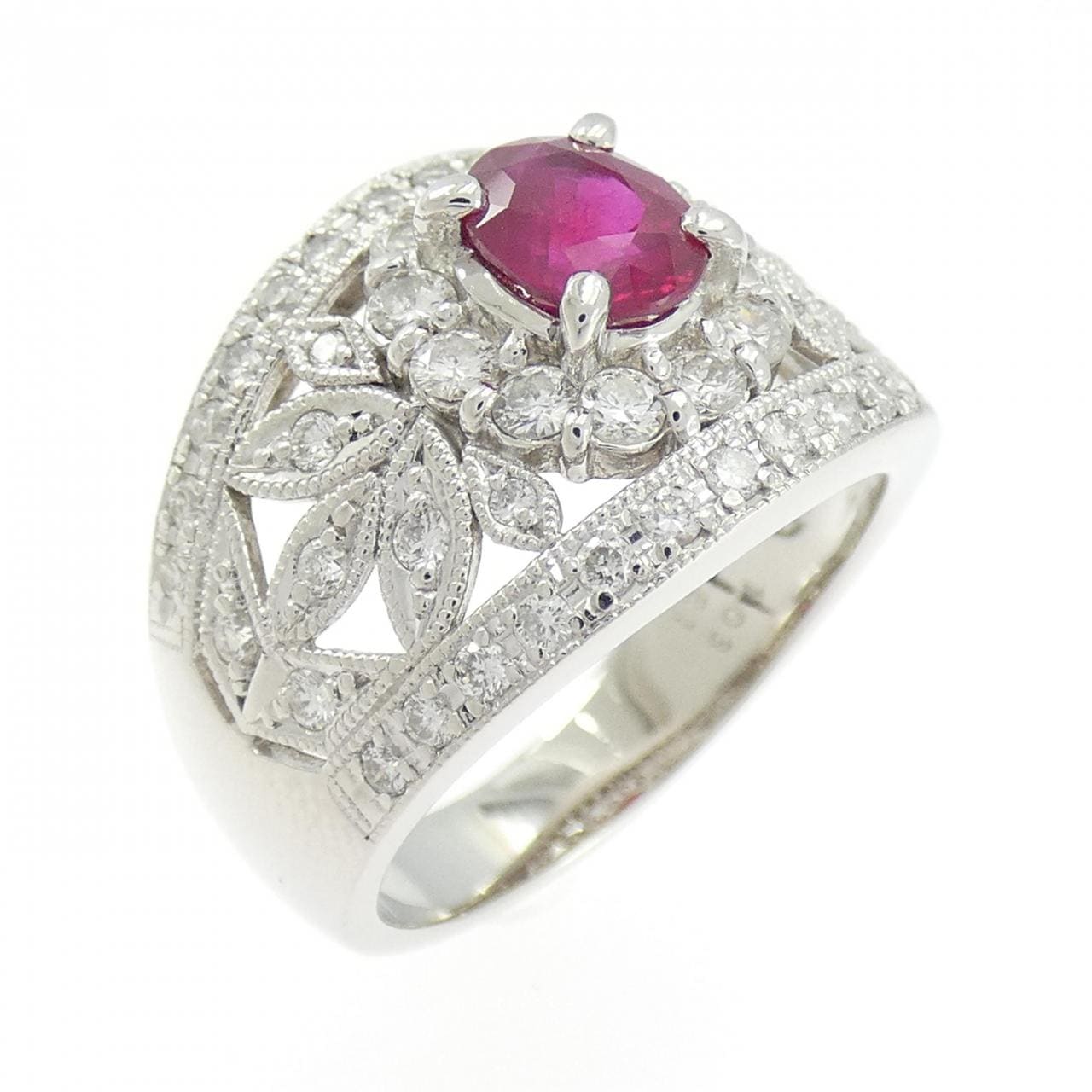 PT900 ルビー リング 0.81CT