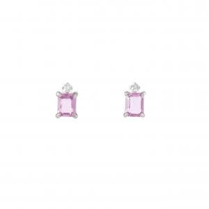 【リメイク】PT サファイヤ ピアス 0.78CT