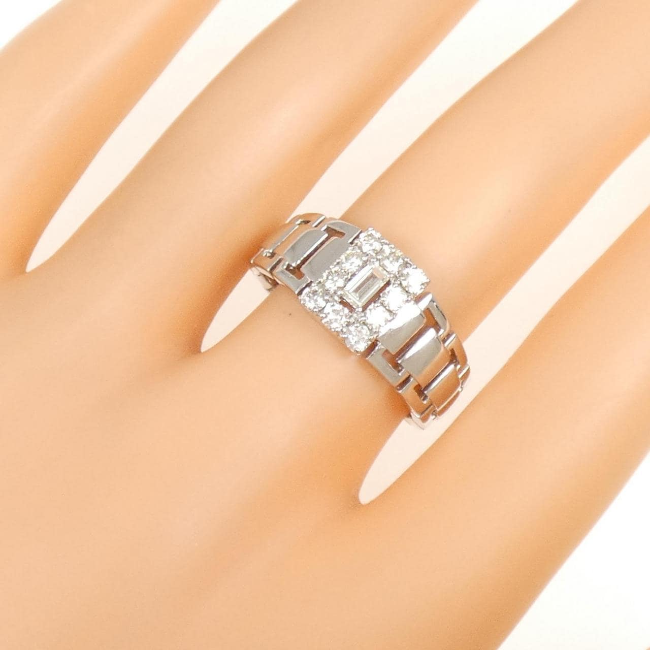 【新品】PT900 ダイヤモンド リング 0.53CT