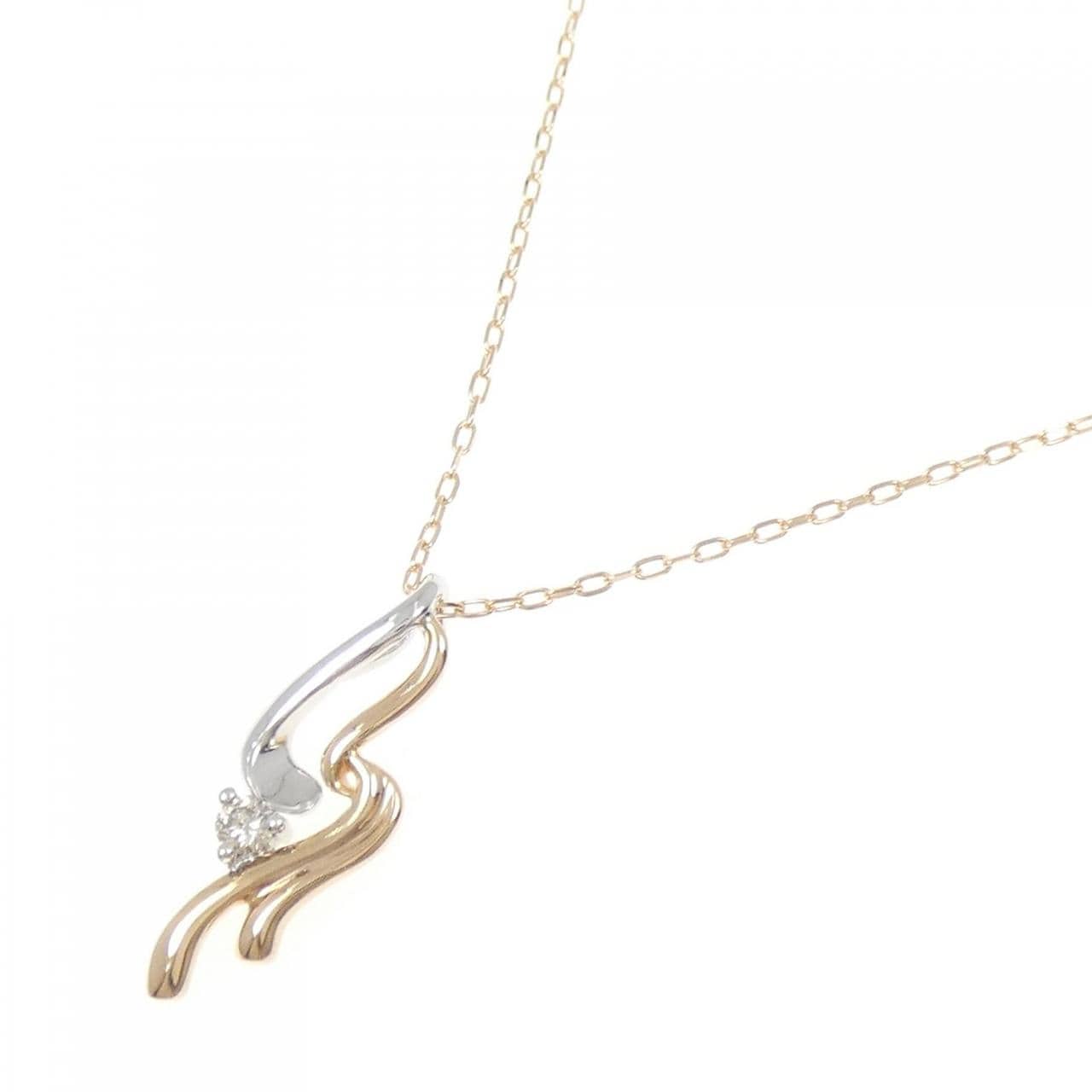 K18PG/K18WG ダイヤモンド ネックレス 0.06CT