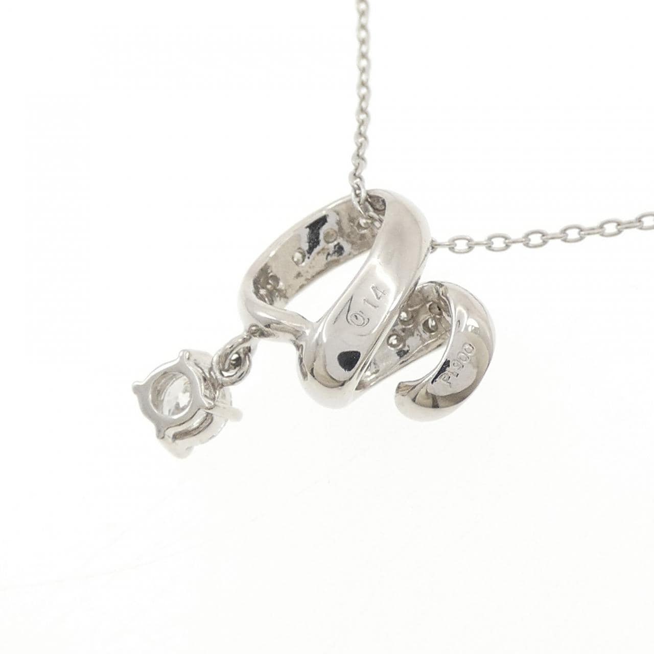 PT900/PT850 ダイヤモンド ネックレス 0.19CT