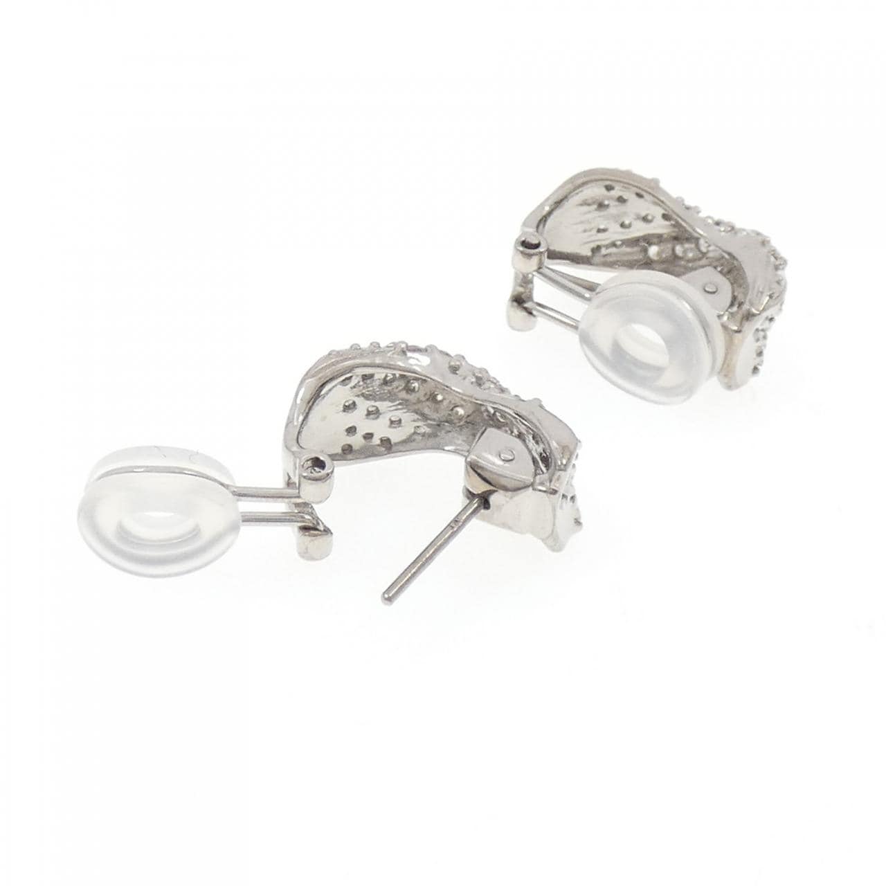 K18WG ダイヤモンド ピアス／イヤリング 1.00CT