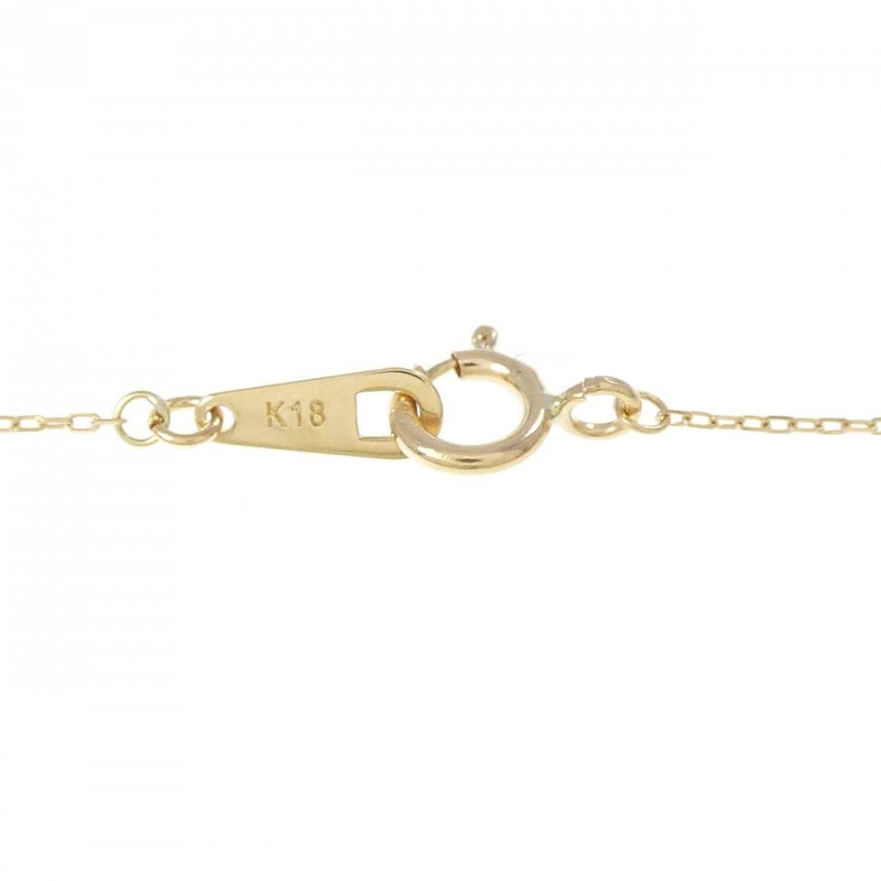 K18YG ハート ダイヤモンド ネックレス 0.02CT