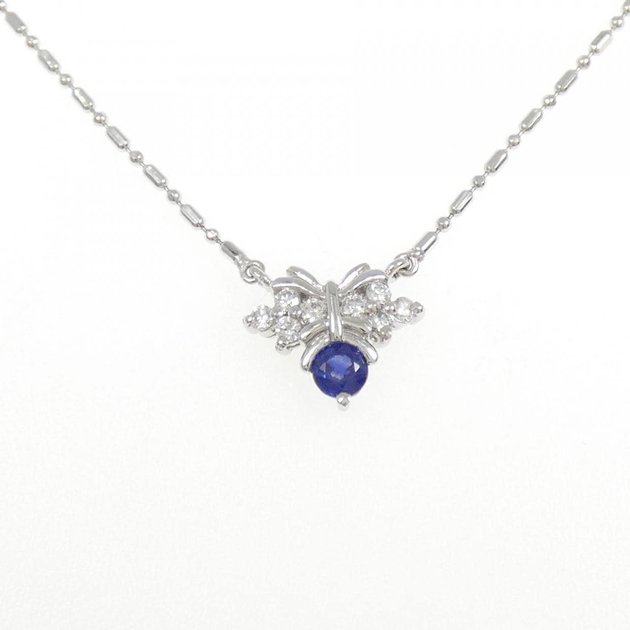 PT Sapphire Necklace 0.36CT