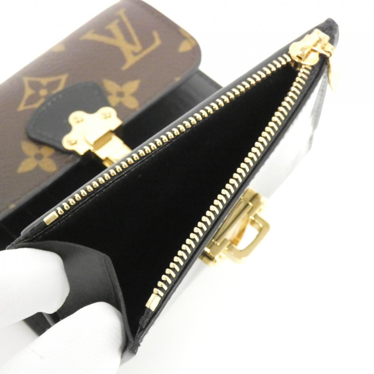 LOUIS VUITTON Monogram Vernis Miroir Portefeuille 樱桃木短款钱包 M61912