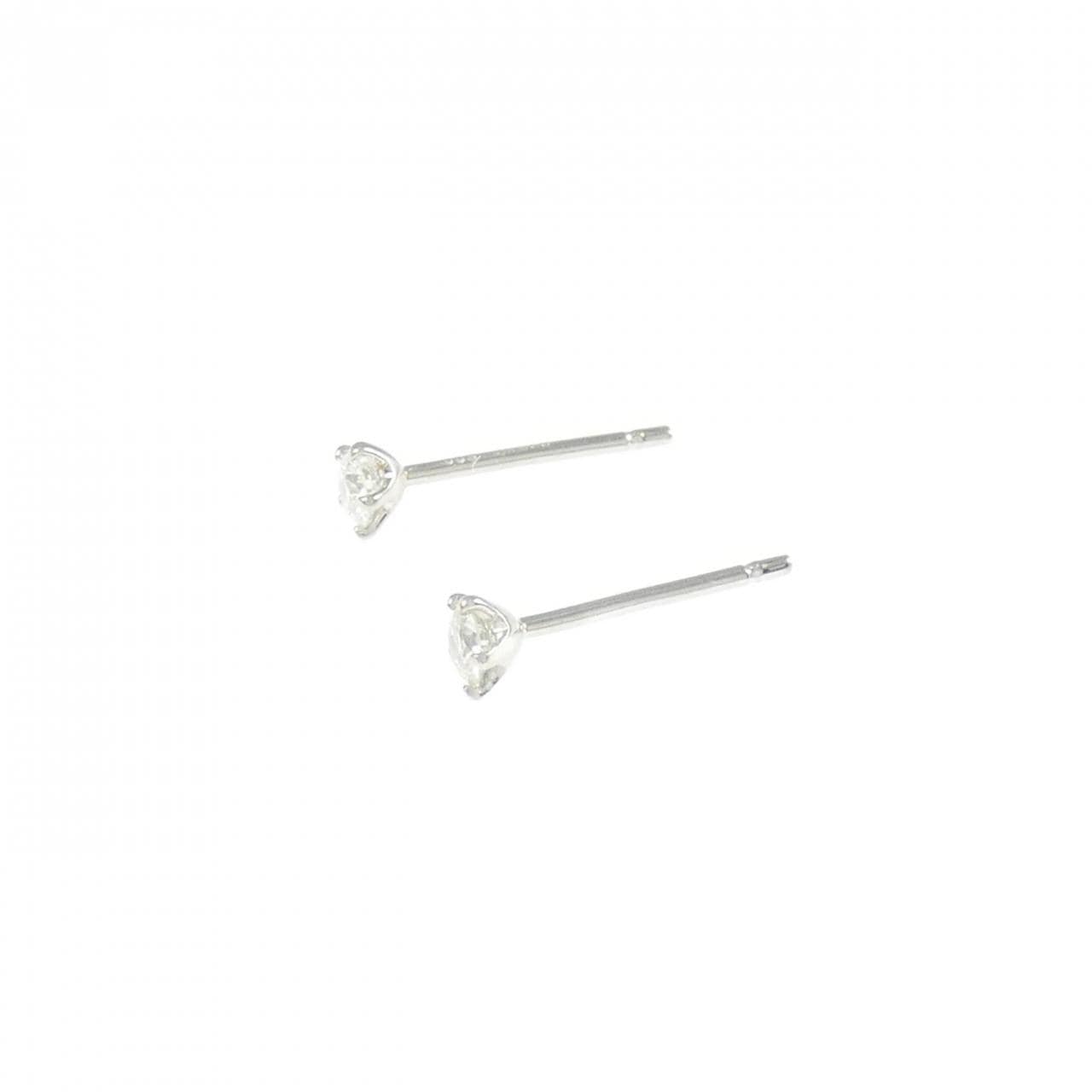 PT900 ダイヤモンド ピアス 0.10CT