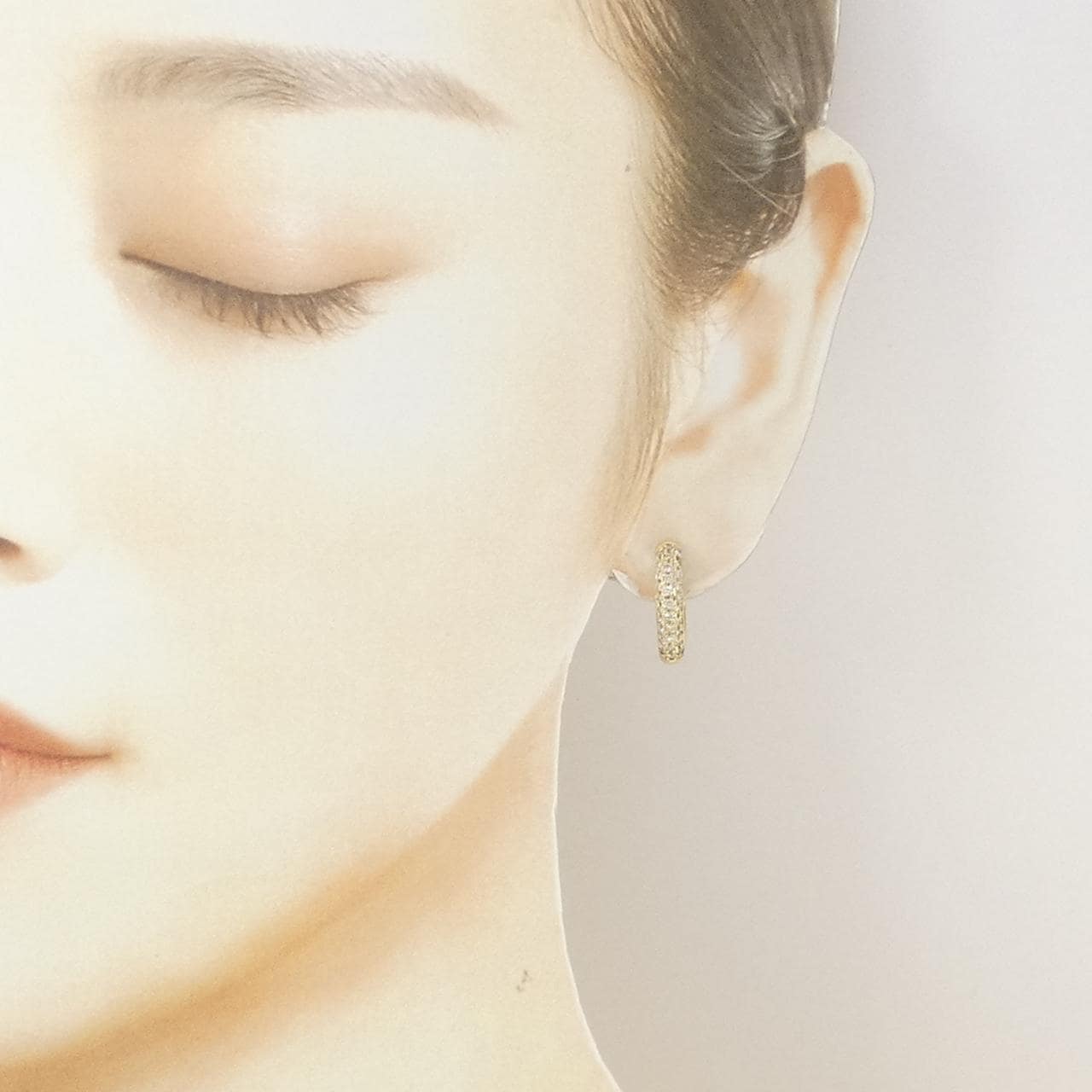 K18YG ダイヤモンド ピアス 0.64CT