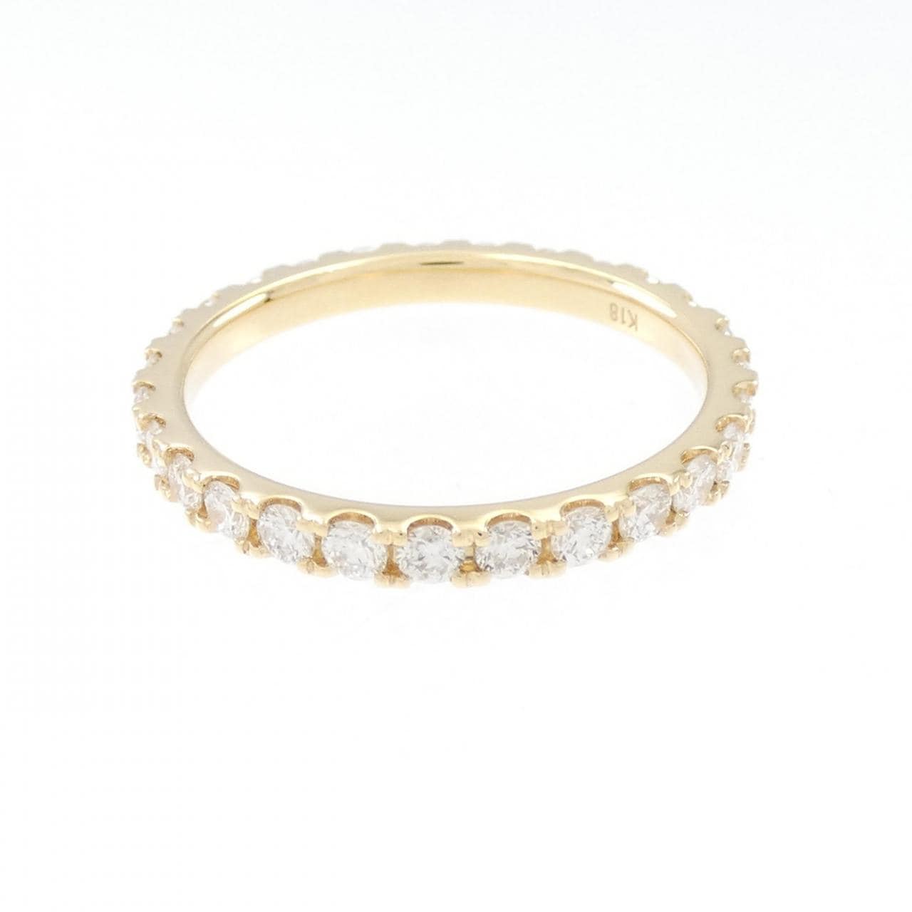 [Remake] K18YG Full Eternity Diamond Ring 0.882CT