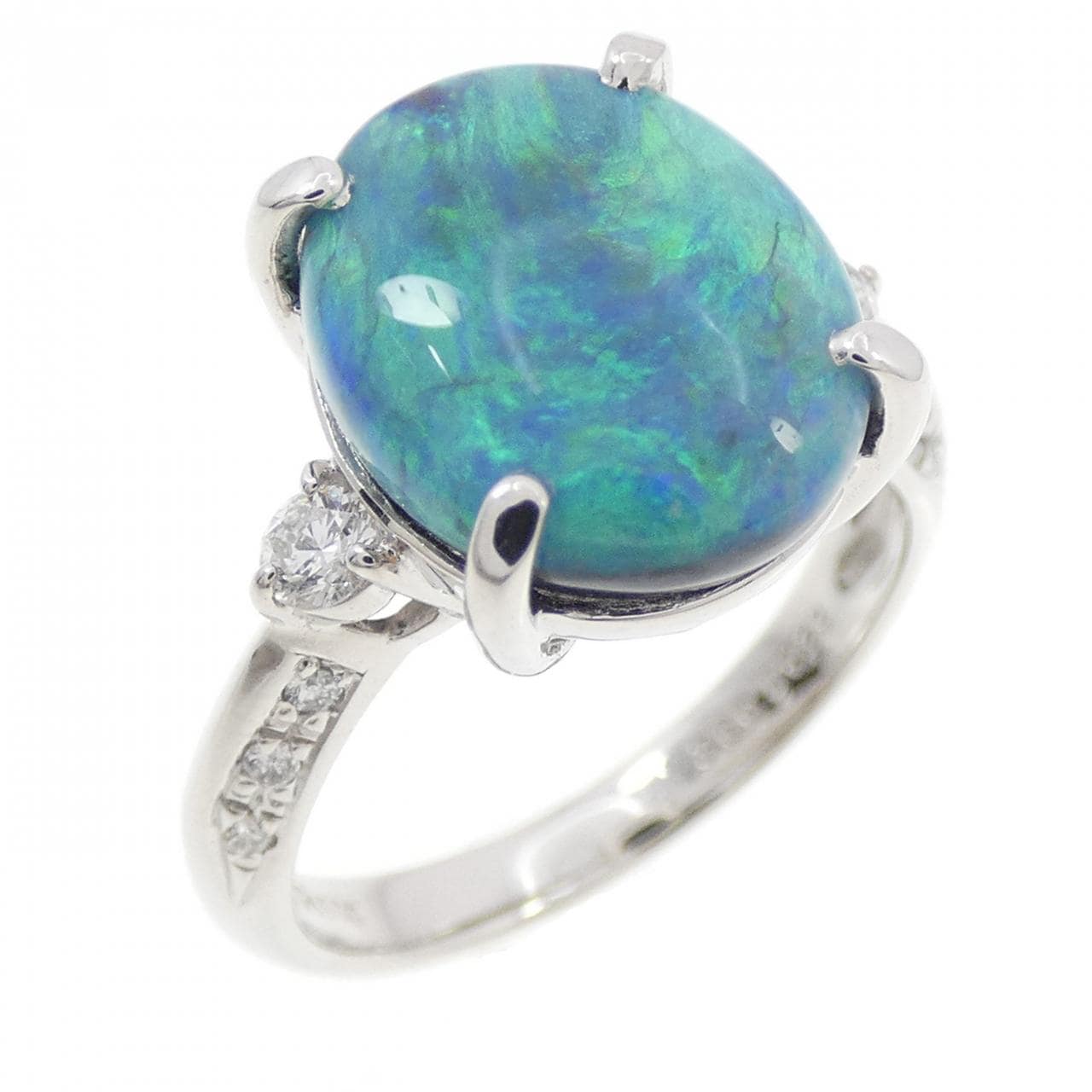 PT900 ブラックオパール リング 3.60CT