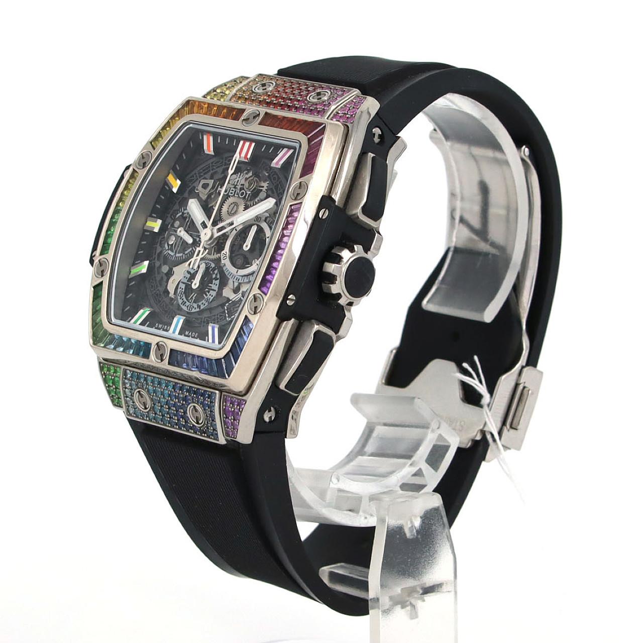 ウブロ スピリットオブビッグバンチタニウムレインボー TI 641.NX.0117.LR.0999 TI 自動巻