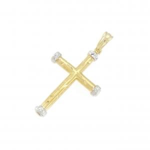 K18YG/K18WG クロス ペンダント
