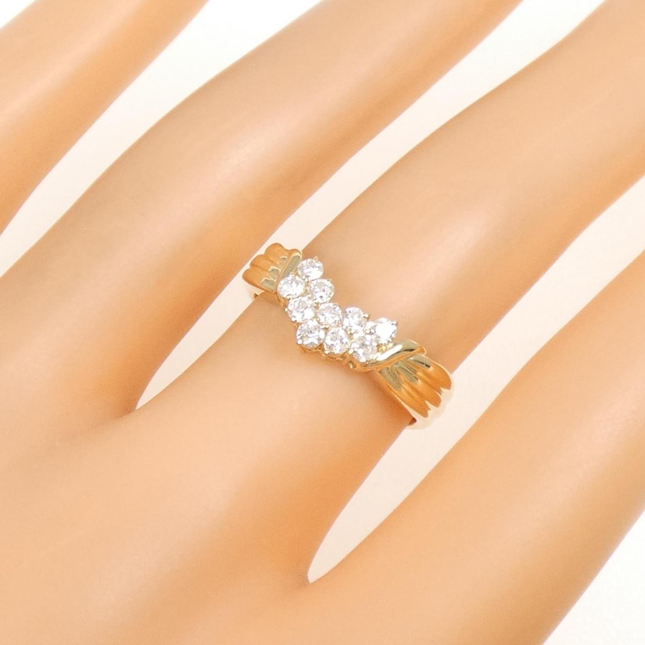 K18YG ダイヤモンド リング 0.32CT