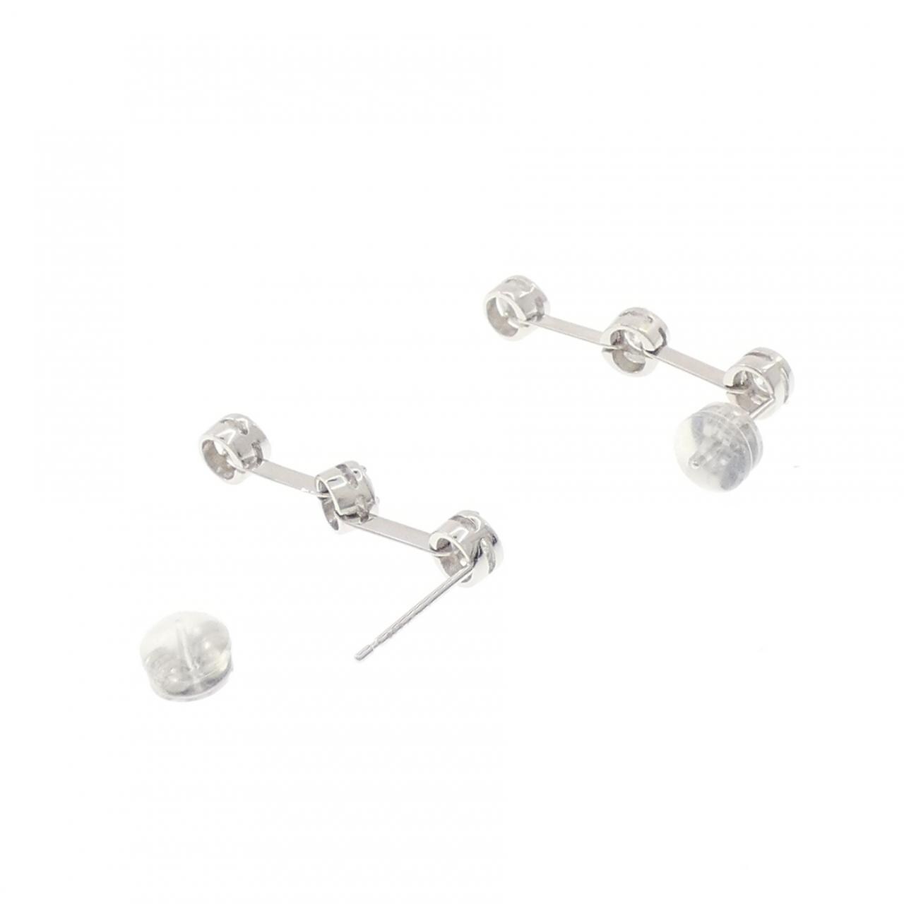 K18WG ダイヤモンド ピアス 0.60CT