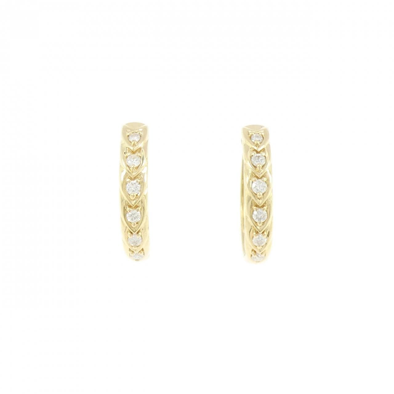 18KYG ダイヤモンド ピアス 0.28CT