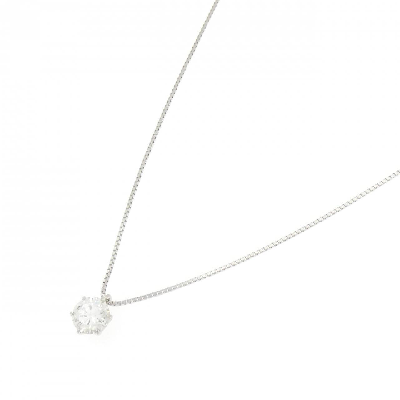 PT900/PT850 ソリティア ダイヤモンド ネックレス 1.010CT