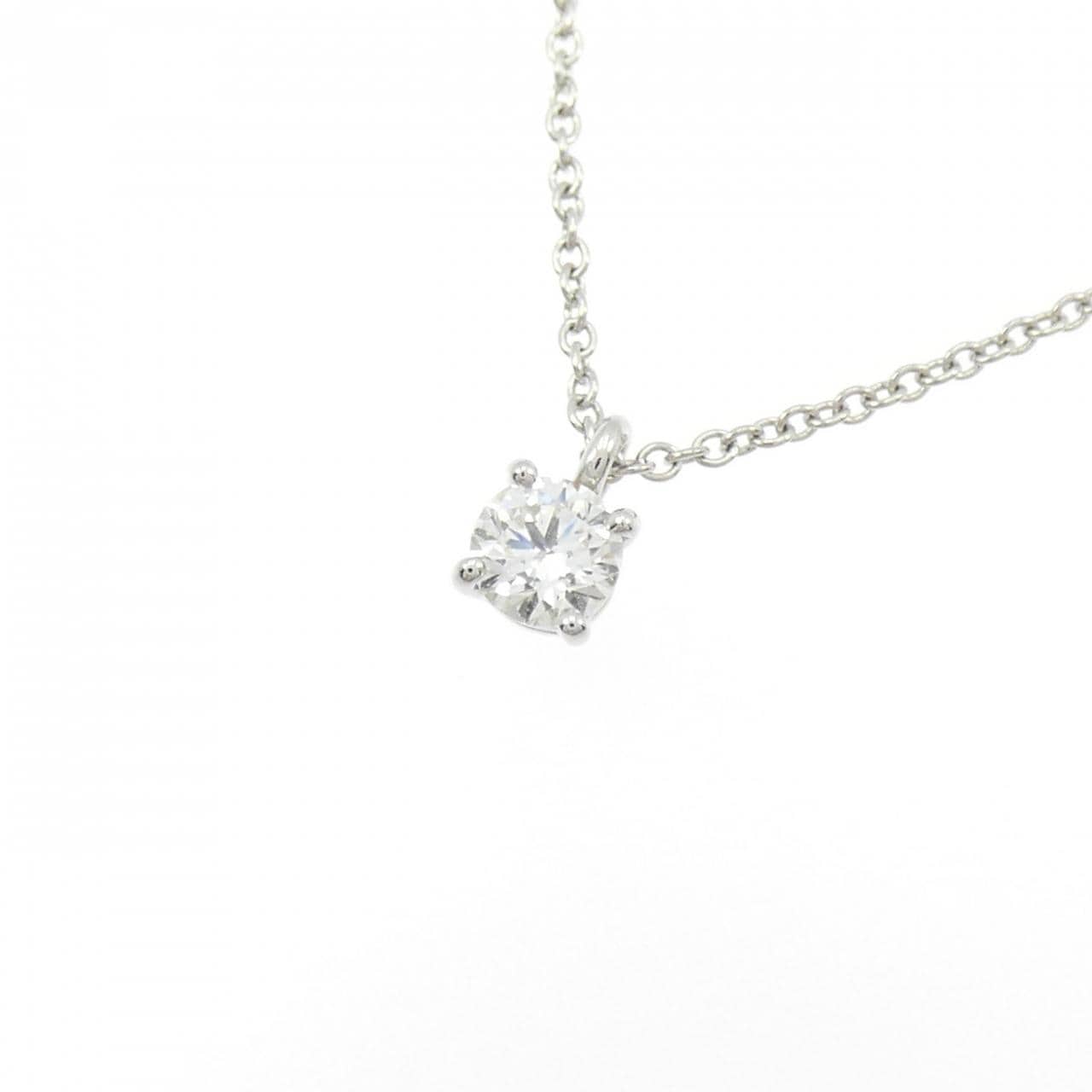 TIFFANY Solitaire Necklace 0.20CT I VS1 3EXT