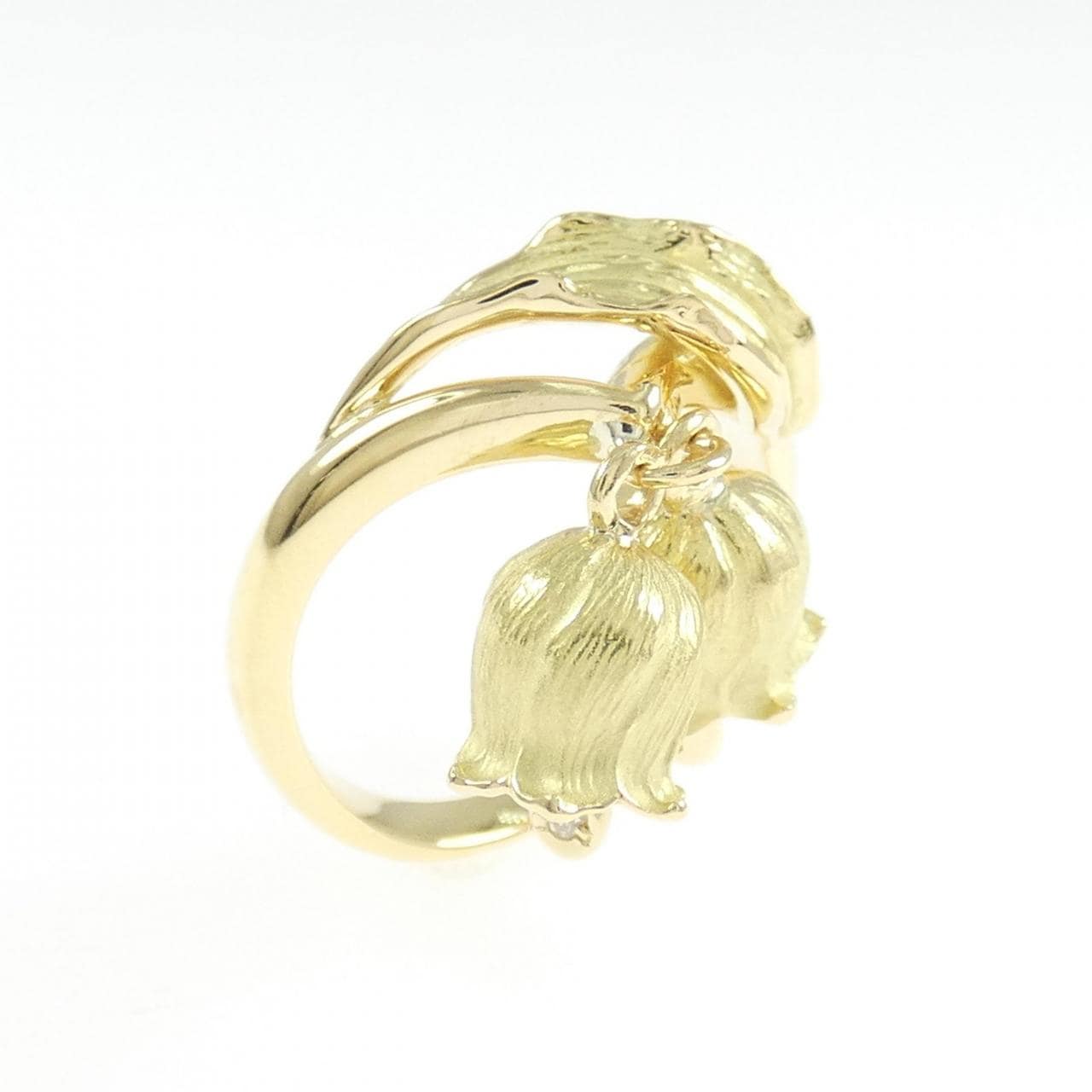 K18YG ダイヤモンド リング 0.02CT