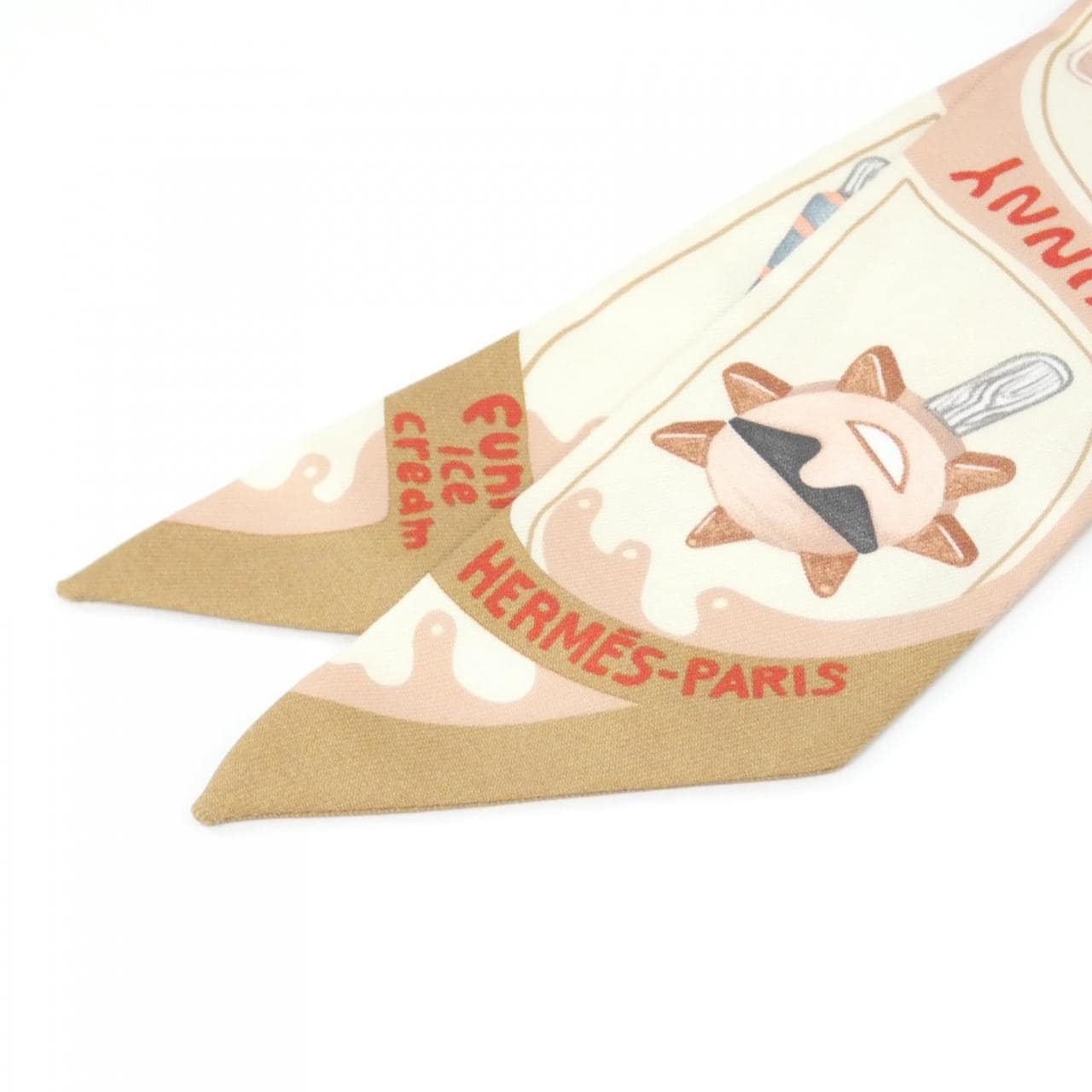 エルメス FUNNY ICE CREAM ツイリー 064109S スカーフ