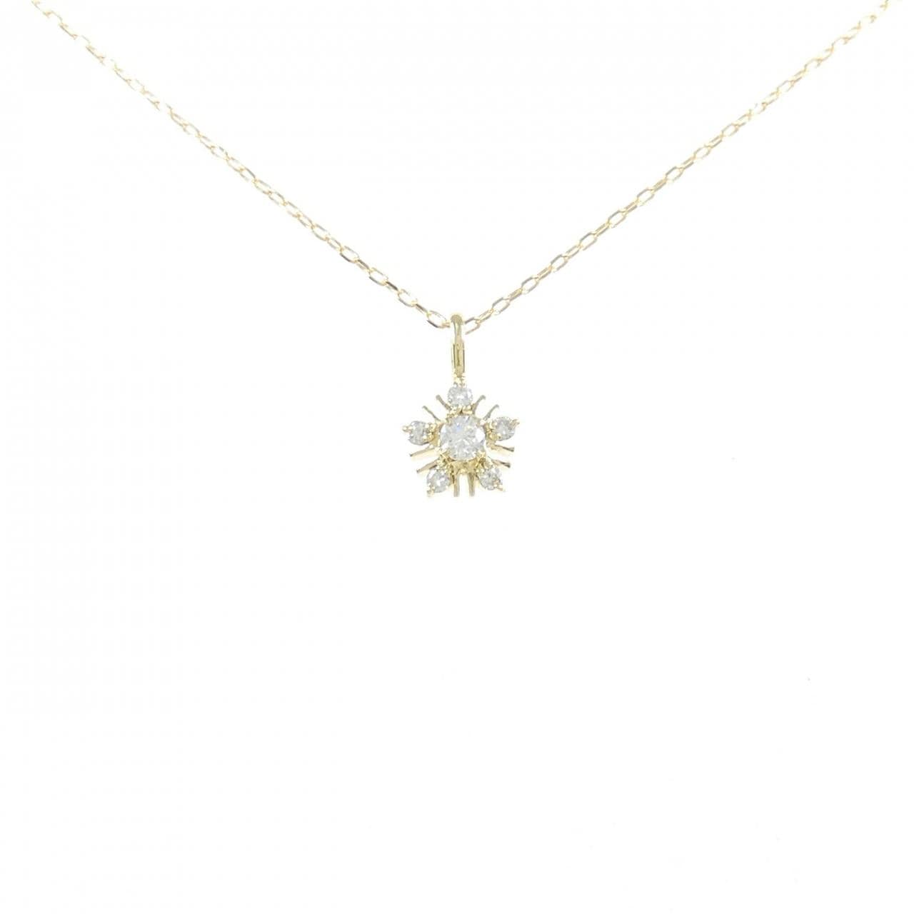 K18YG ダイヤモンド ネックレス 0.2CT