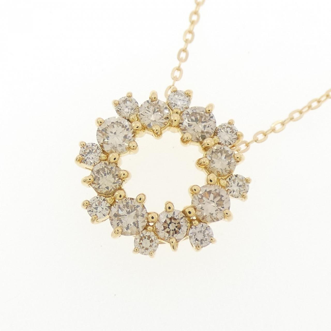 K18YG ダイヤモンド ネックレス 0.60CT