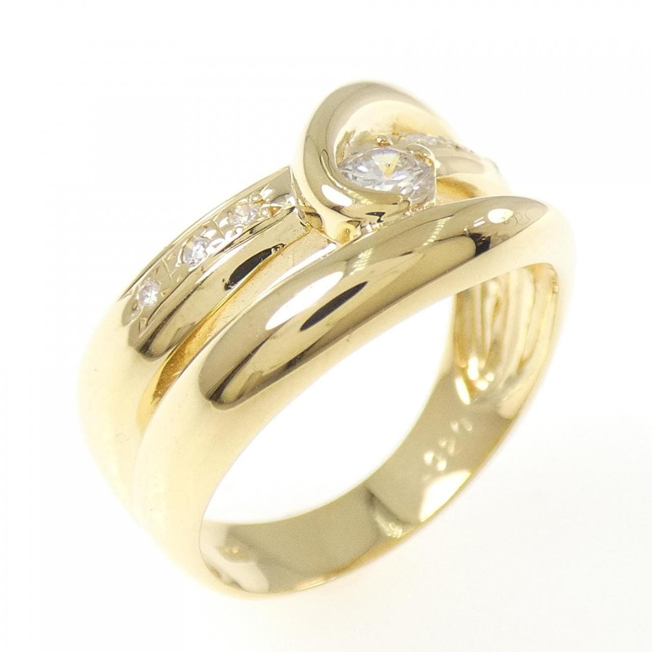 K18YG ダイヤモンド リング 0.20CT