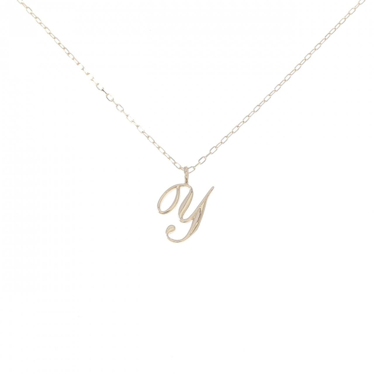 K10YG イニシャルY ネックレス