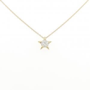 K18YG スター ダイヤモンド ネックレス 0.35CT