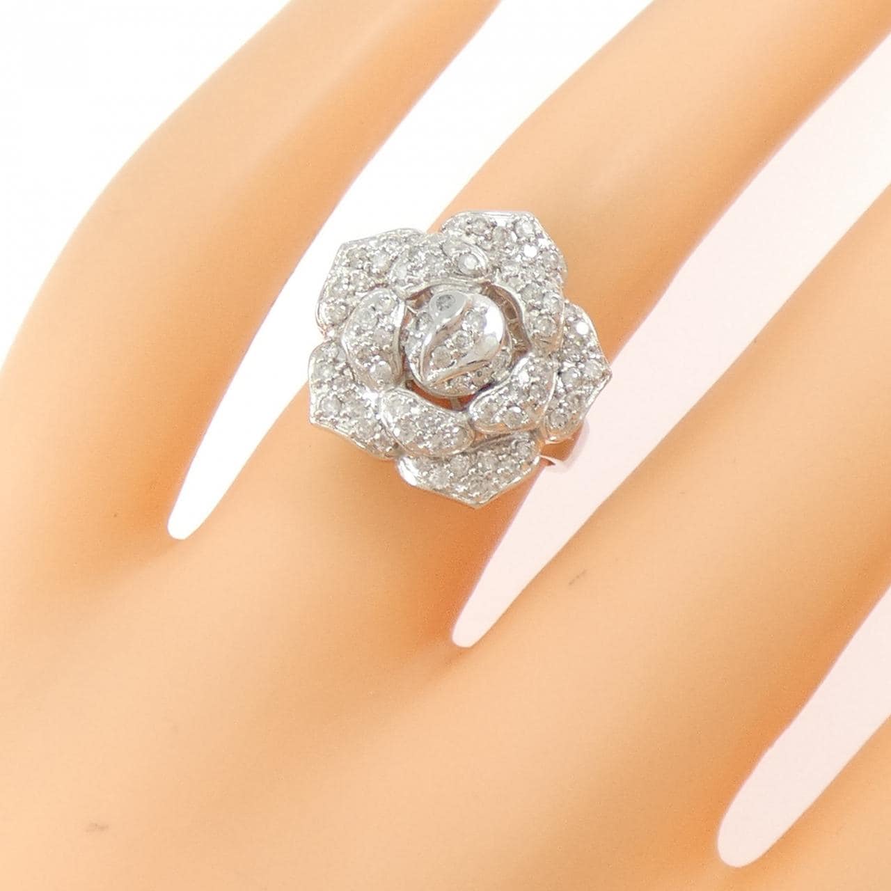 K18WG ダイヤモンド リング 0.60CT