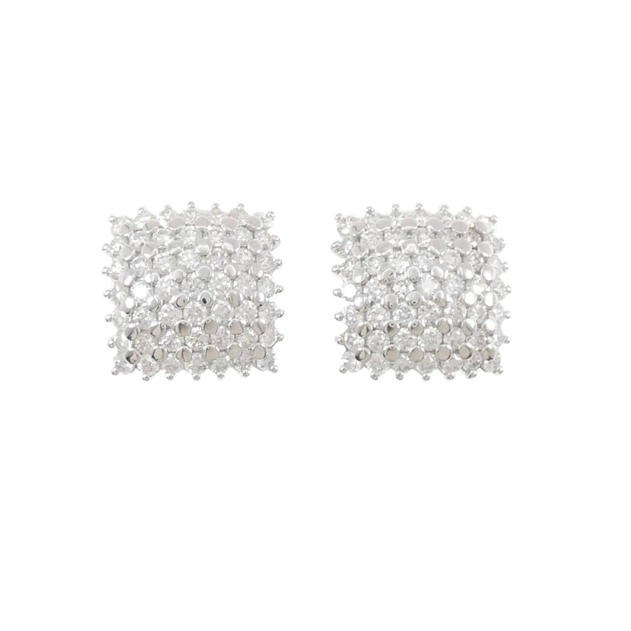750WG ダイヤモンド ピアス 5.78CT