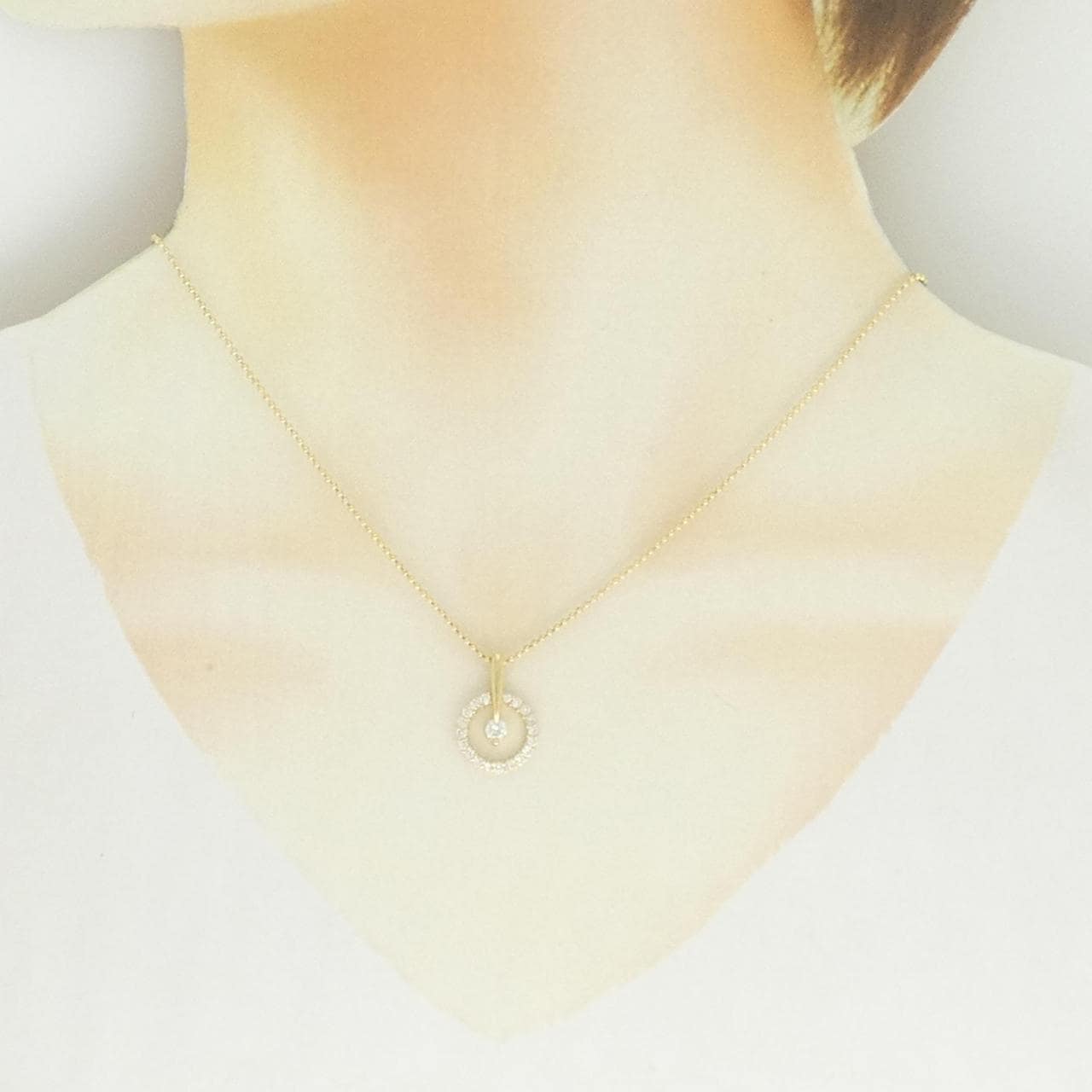 K18YG ダイヤモンド ネックレス 0.55CT