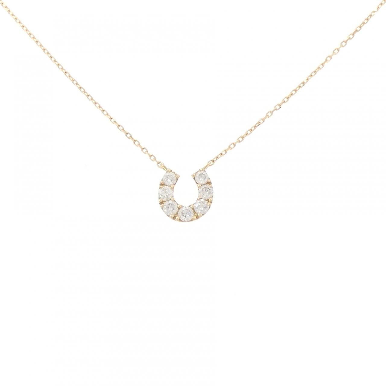 ヴァンドーム ホースシュー ダイヤモンド ネックレス 0.16CT