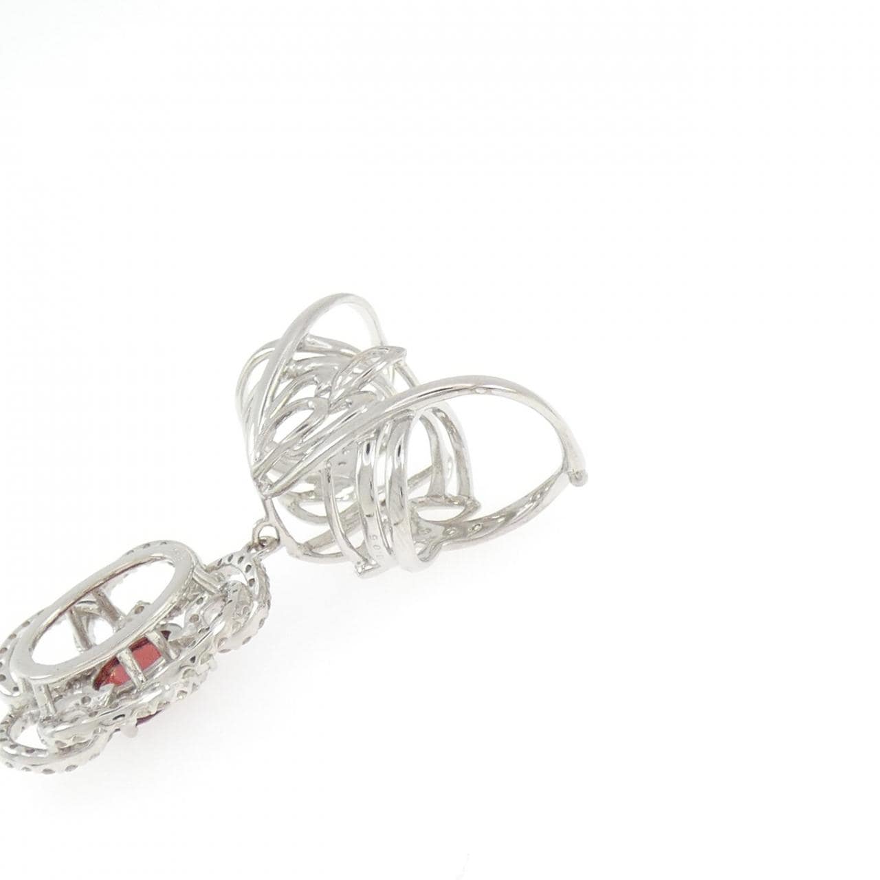 K18WG ガーネット ペンダント 1.48CT