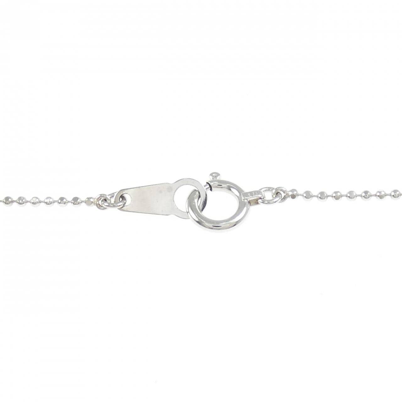 PT900/PT850 フラワー ダイヤモンド ネックレス 0.30CT