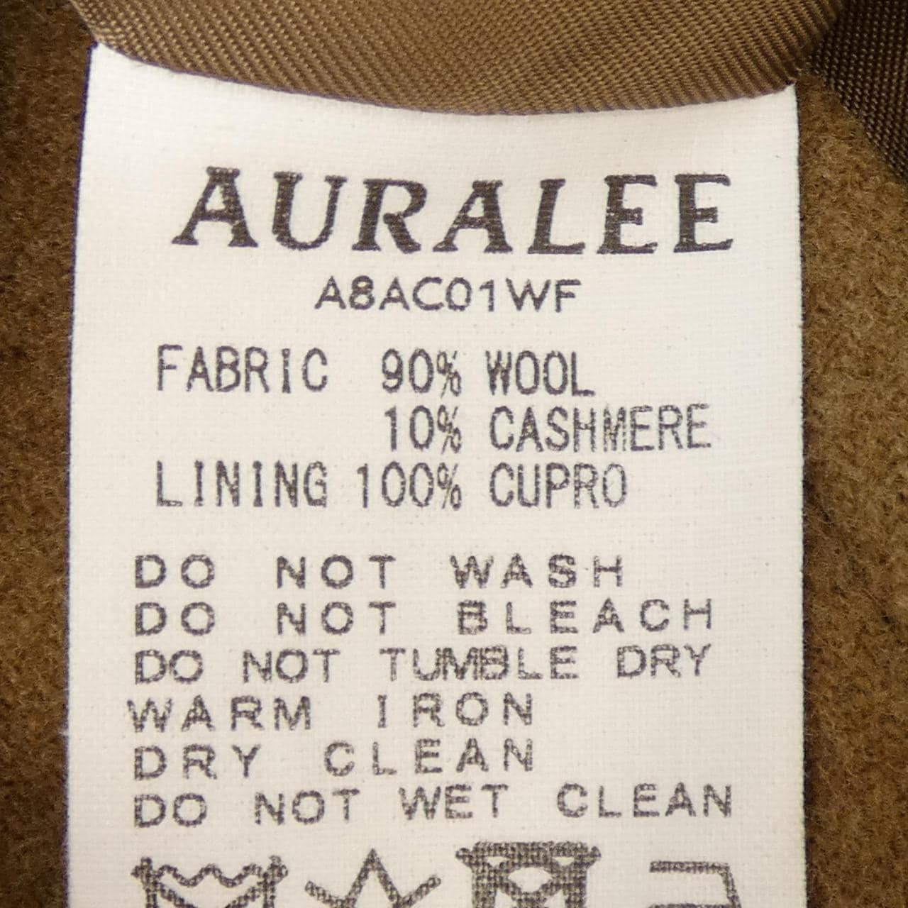 オーラリー AURALEE A8AC01WF コート