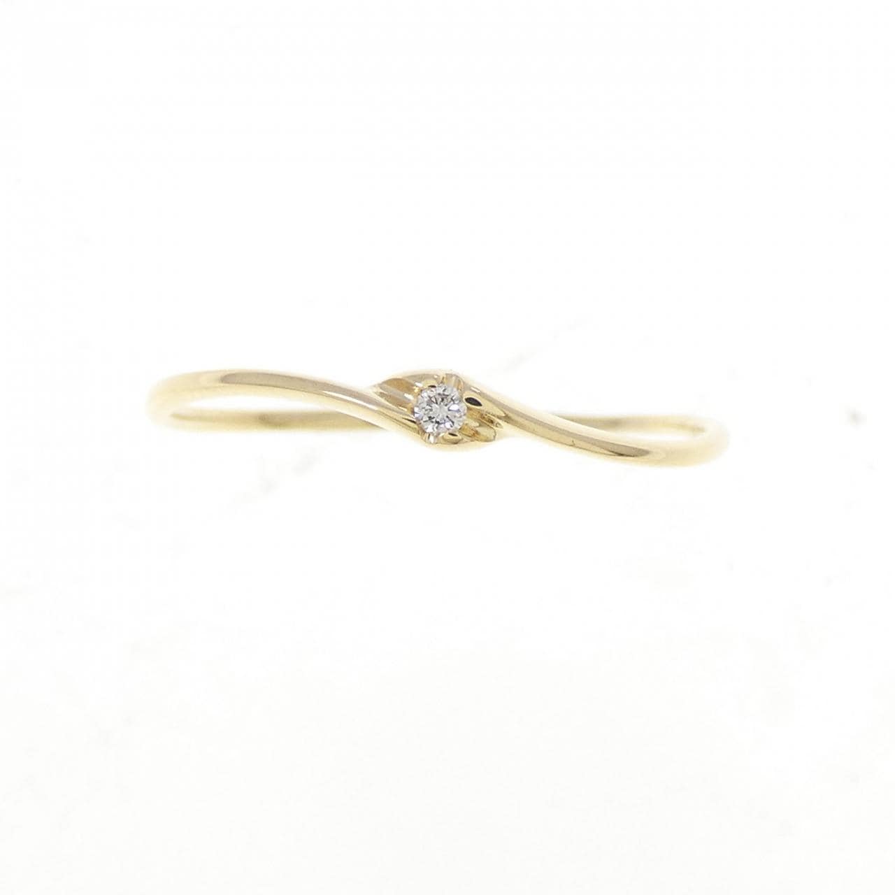 K18YG ダイヤモンド リング 0.014CT
