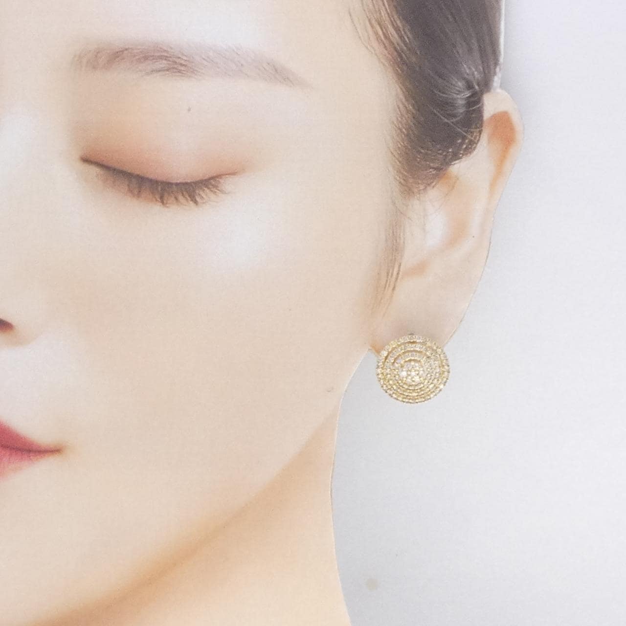 K18YG ダイヤモンド ピアス 2.00CT