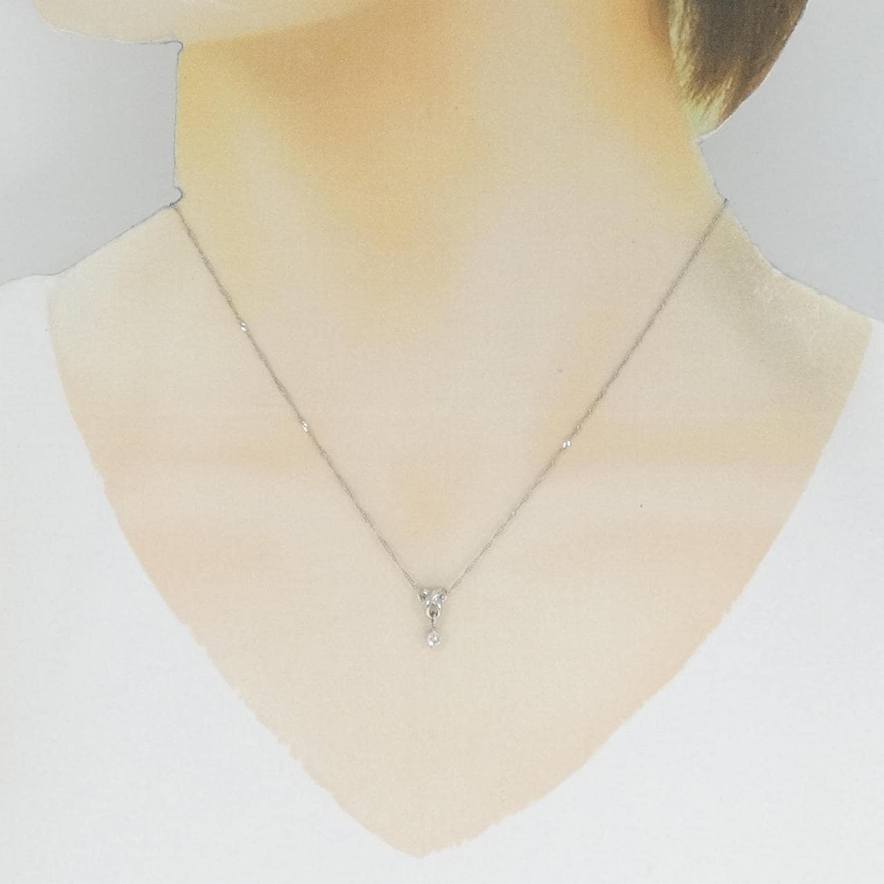 PT ダイヤモンド ネックレス 0.11CT