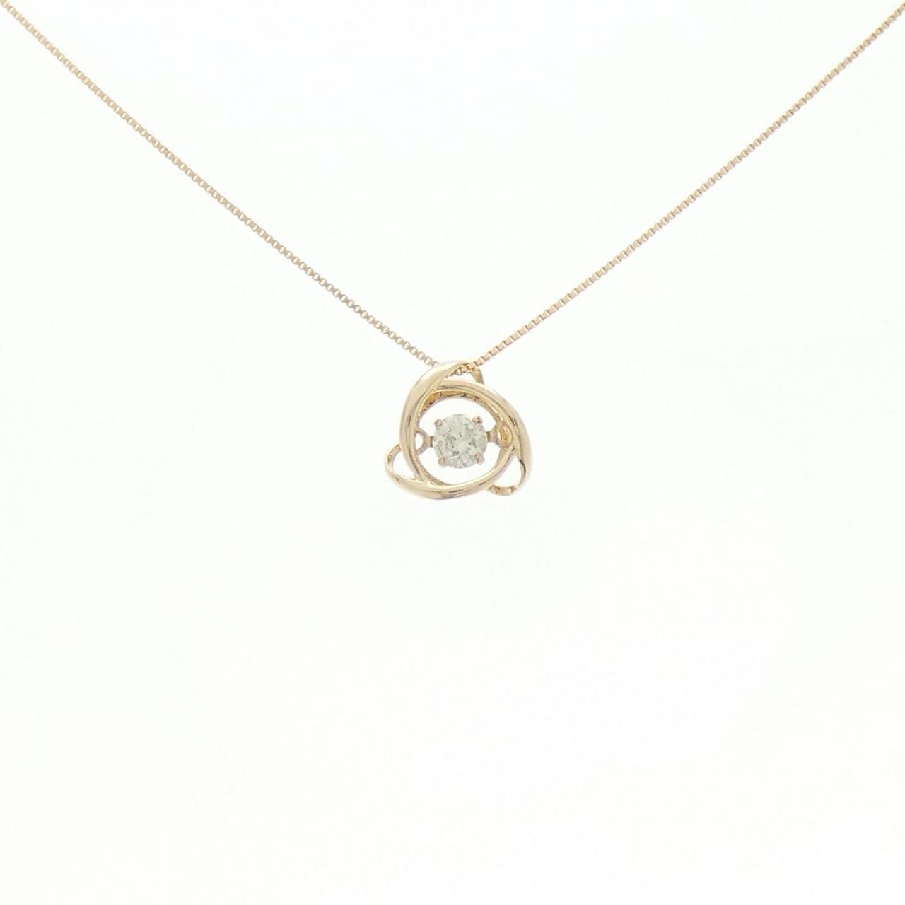 K18PG ダイヤモンド ネックレス 0.10CT