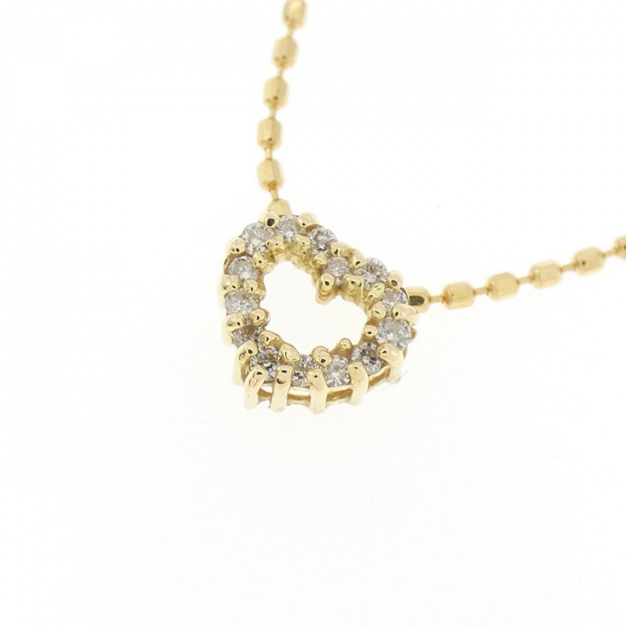 K18YG 心形鑽石項鍊 0.05CT