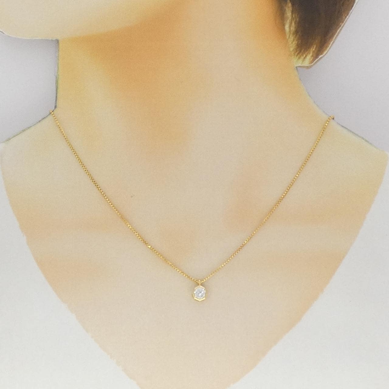 K18YG ダイヤモンド ネックレス 0.32CT