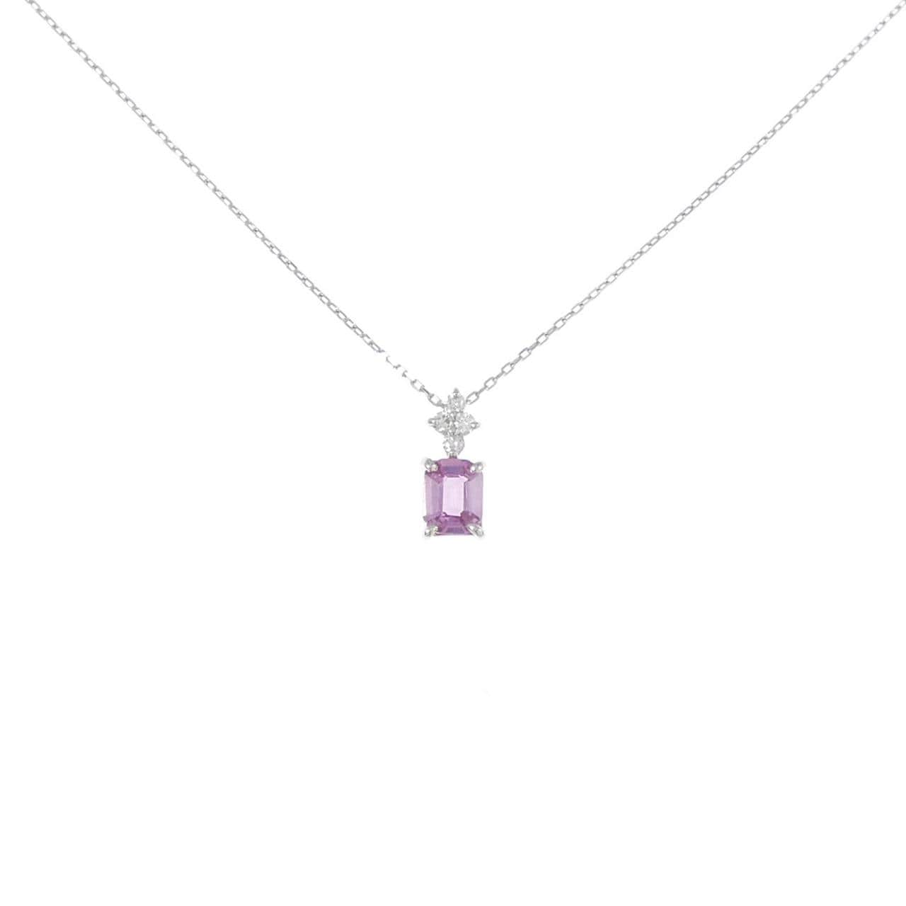[再加工款] PT 藍寶石項鍊 0.36CT