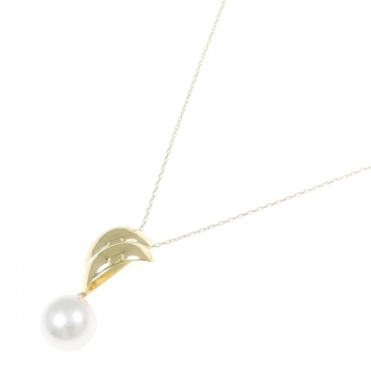 【新品】K18YG アコヤパール ネックレス 7.8mm