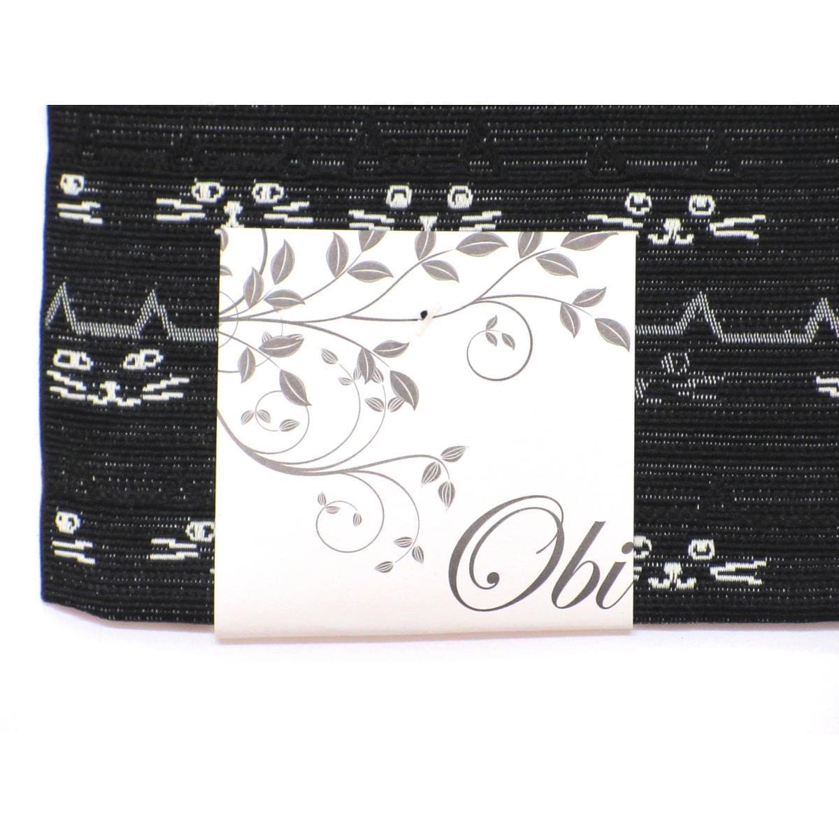 【新品】半幅帯　猫