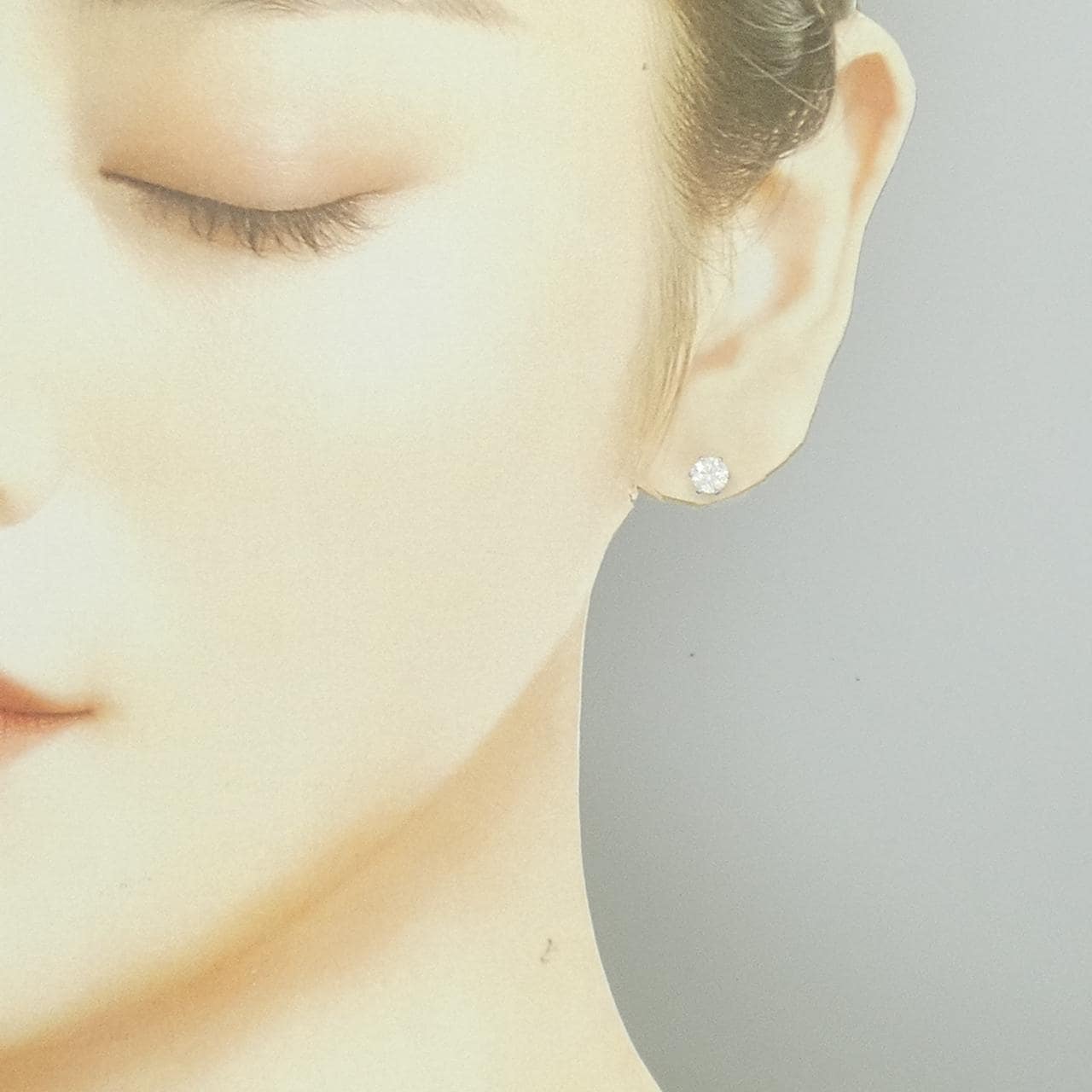 【リメイク】PT900/ST ダイヤモンド ピアス 0.347CT 0.359CT D-F VS1-2 VG-Good