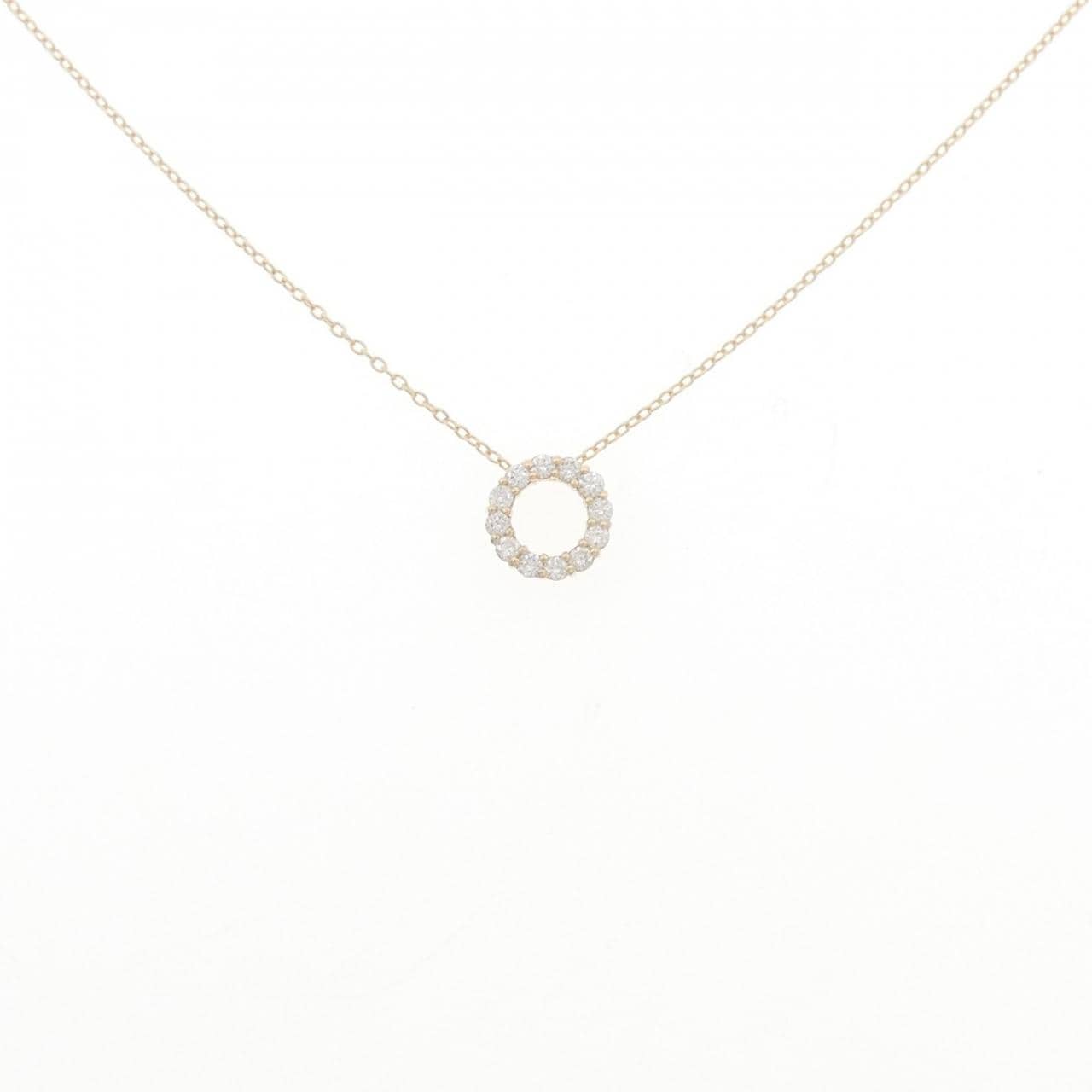 【リメイク】K10YG ダイヤモンド ネックレス 0.18CT