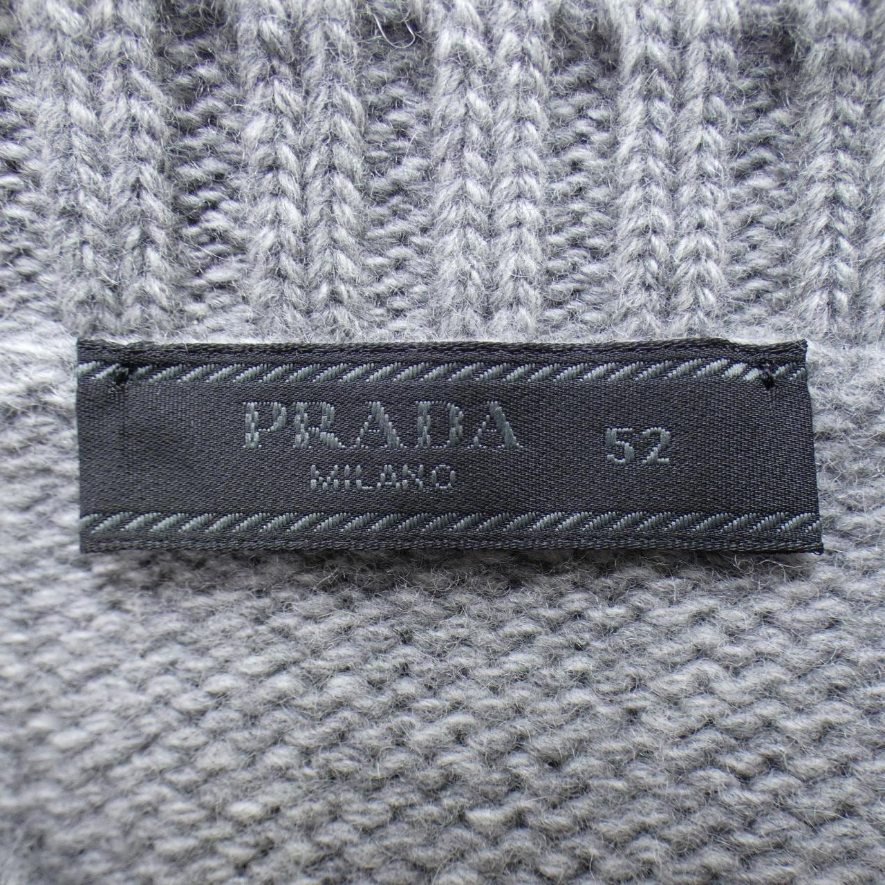 プラダ PRADA ウールxカシミヤ クルーネック セーター UMB645 S232 13HI ニット