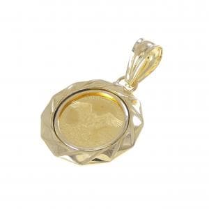 K18YG(枠) コイン ペンダント
