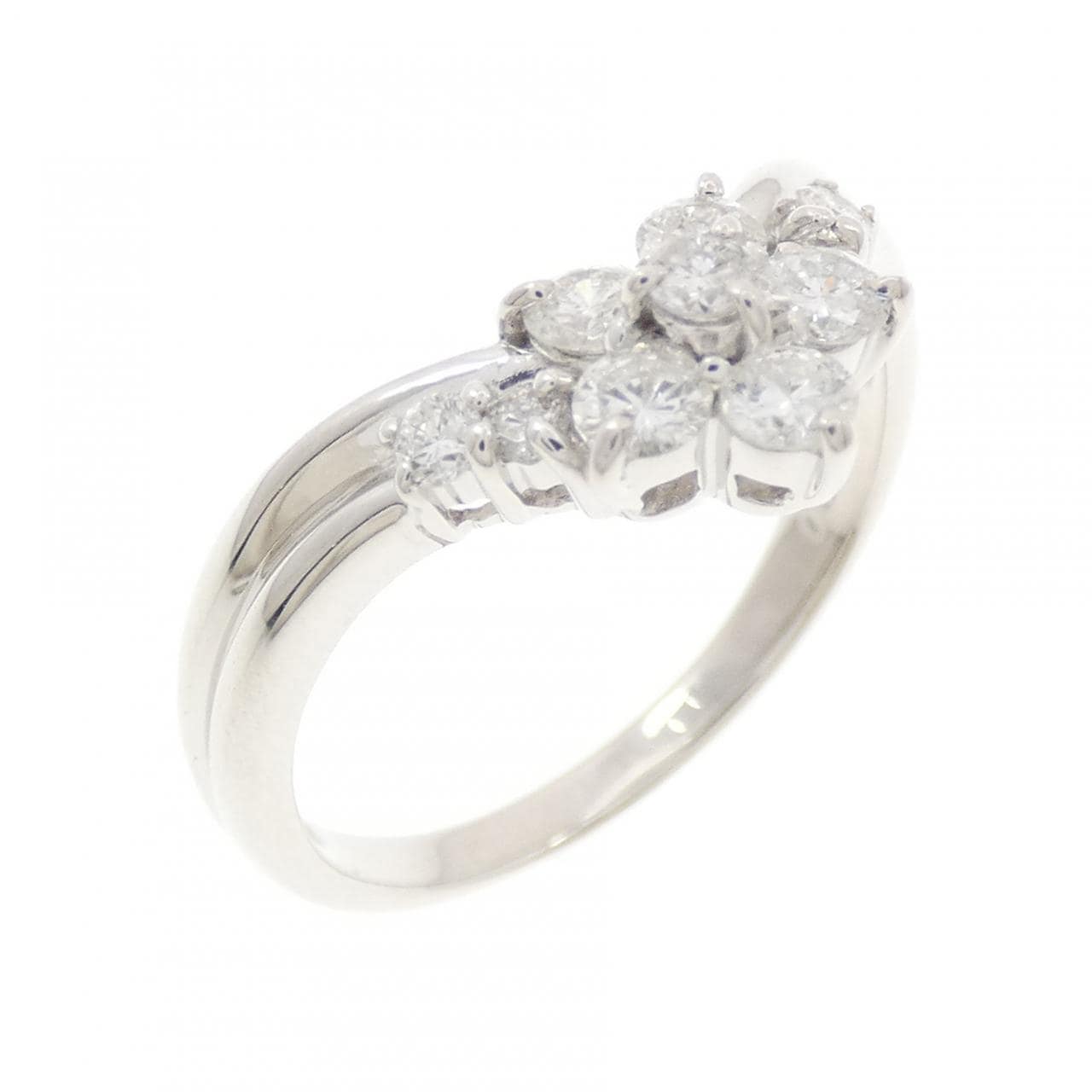 K18WG ダイヤモンド リング 0.50CT