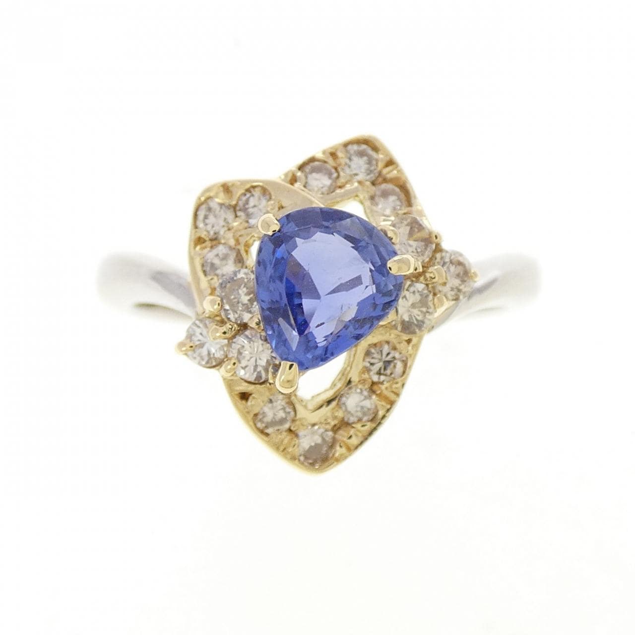 PT850/K18YG サファイヤ リング 0.73CT