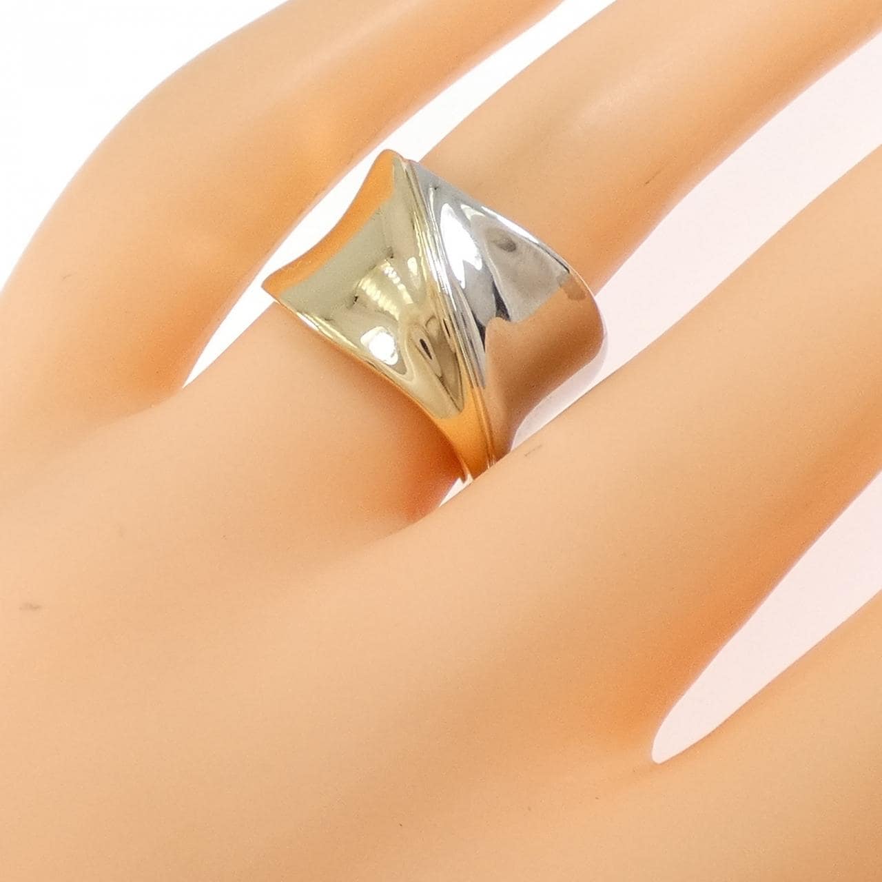 K18YG/PT900 リング